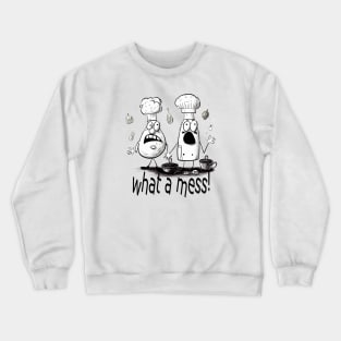 Salt and pepper- What a mess Crewneck Sweatshirt